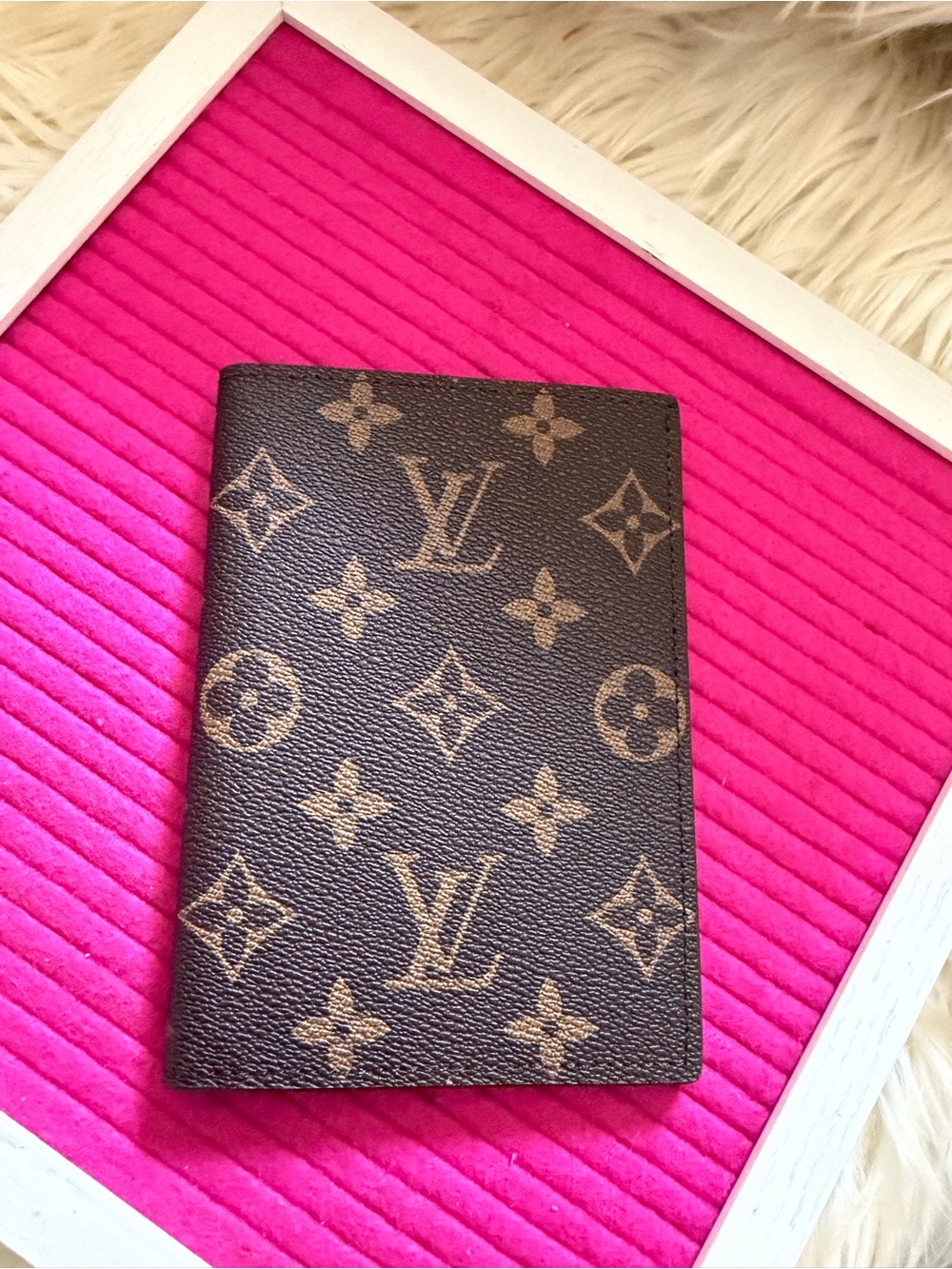 Monogram Passport Cover - Brown/Tan